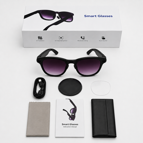 ZAID SMART PRO — gafas inteligentes con caja y accesorios